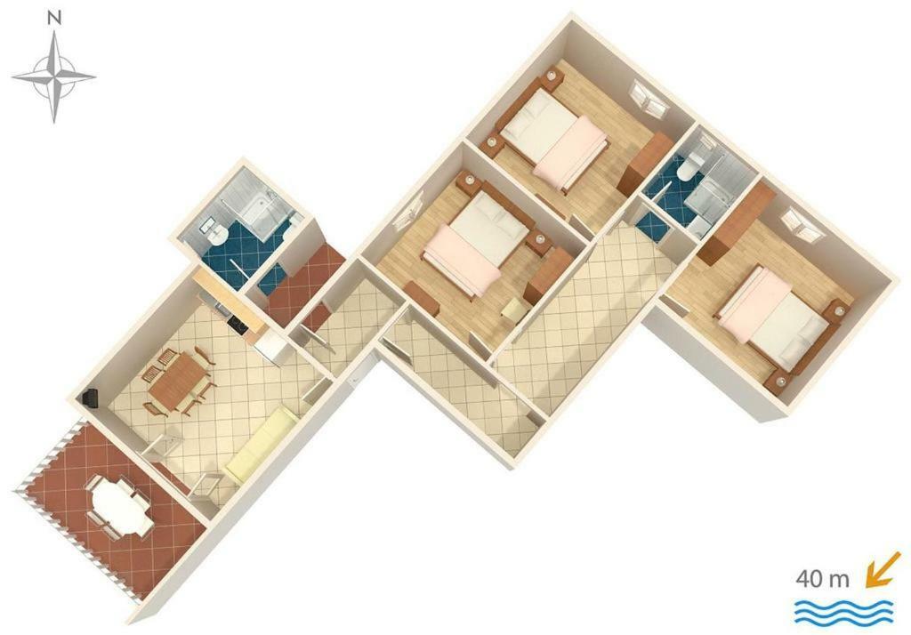 Apartments Niko Metajna, Island Pag Exterior foto